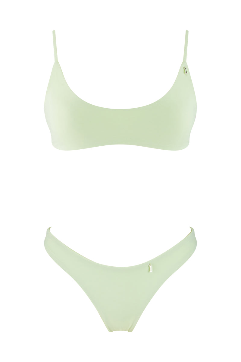 Mint Green Scoop Bikini Top