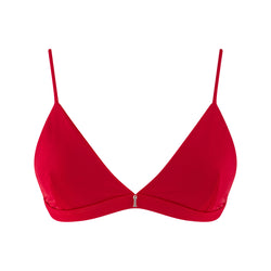 Deep Red Triangle Top