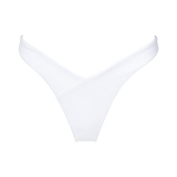 White Seamless Detail Bikini Bottoms